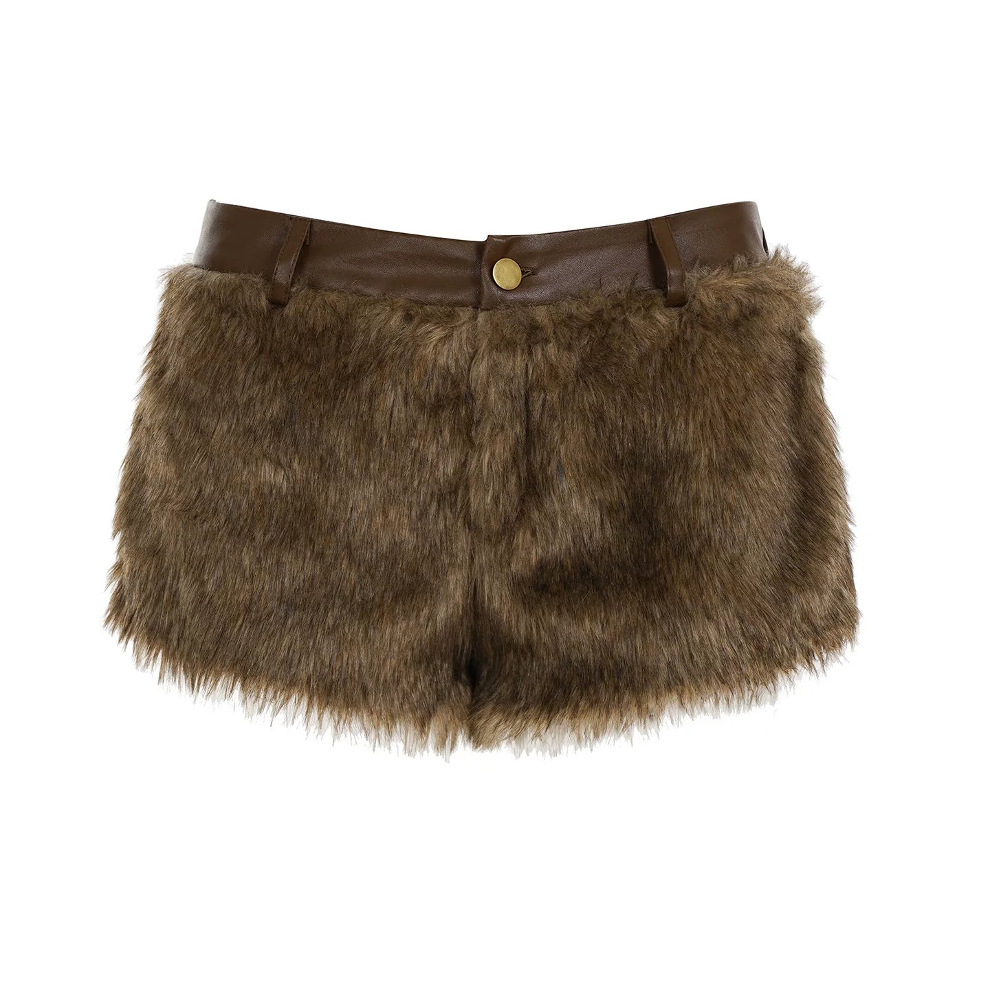 Flfiij | Sexy European & American Furry Waistcoat Top – Slimming Long-Sleeved Street Fashion for Women